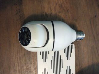 Light bulb security camera