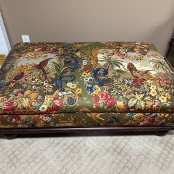 Polo Ottoman Upholstered In Salamandre Fabric 
