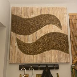 Wave Wood Art Piece 31” x 31”