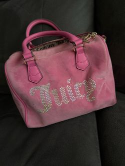 Juicy Couture Pink Velour Satchel Bag