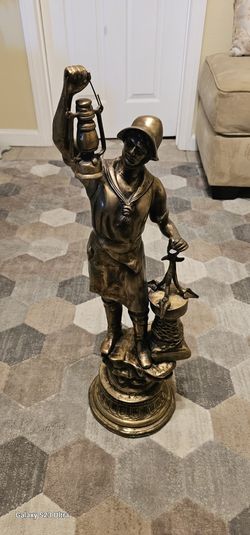 Sailor With Latern SOLID BRASS