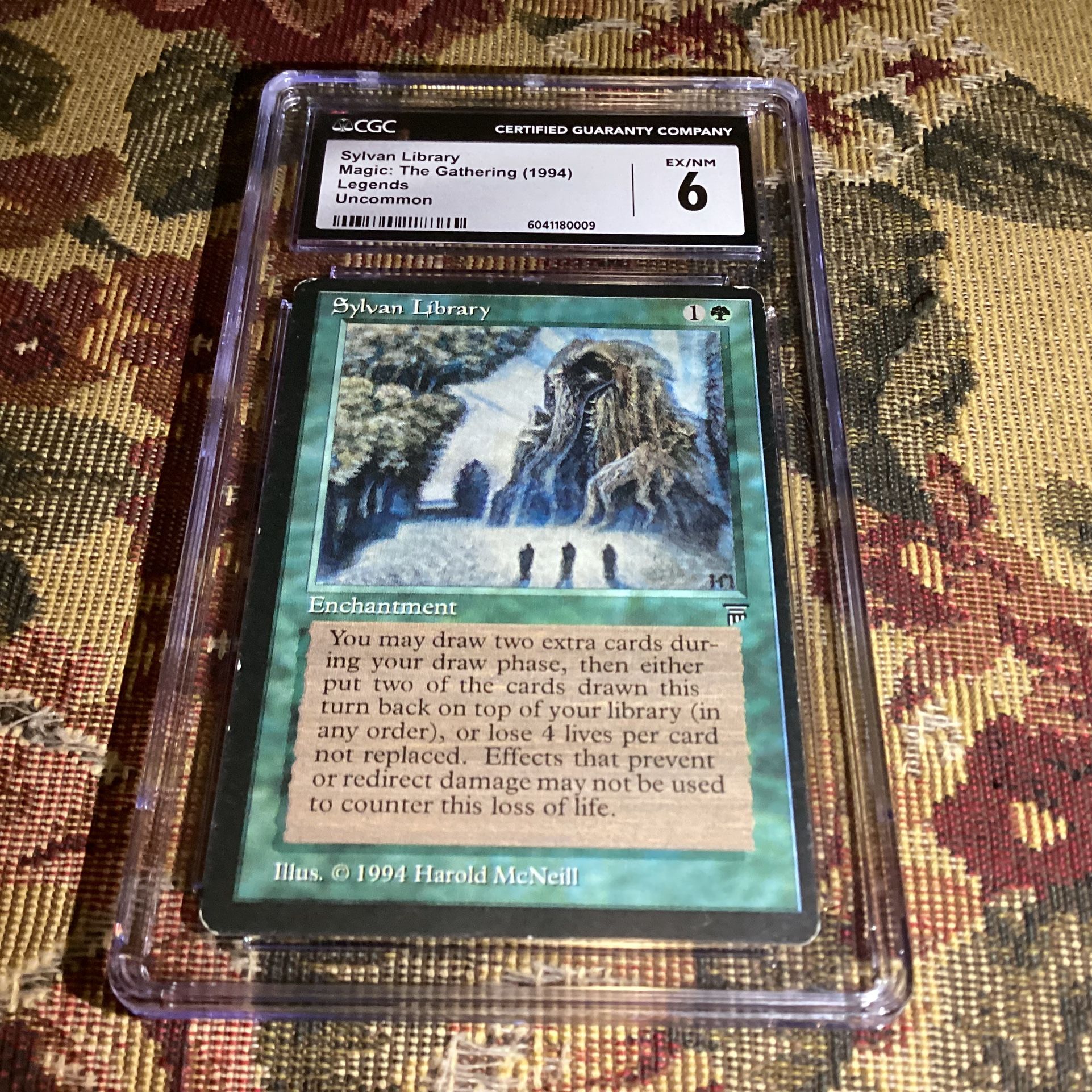 SYLVAN LIBRARY 1994 Magic the Gathering LEGENDS Graded card CGC 6