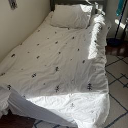 Two Twin Grey Bed Frames