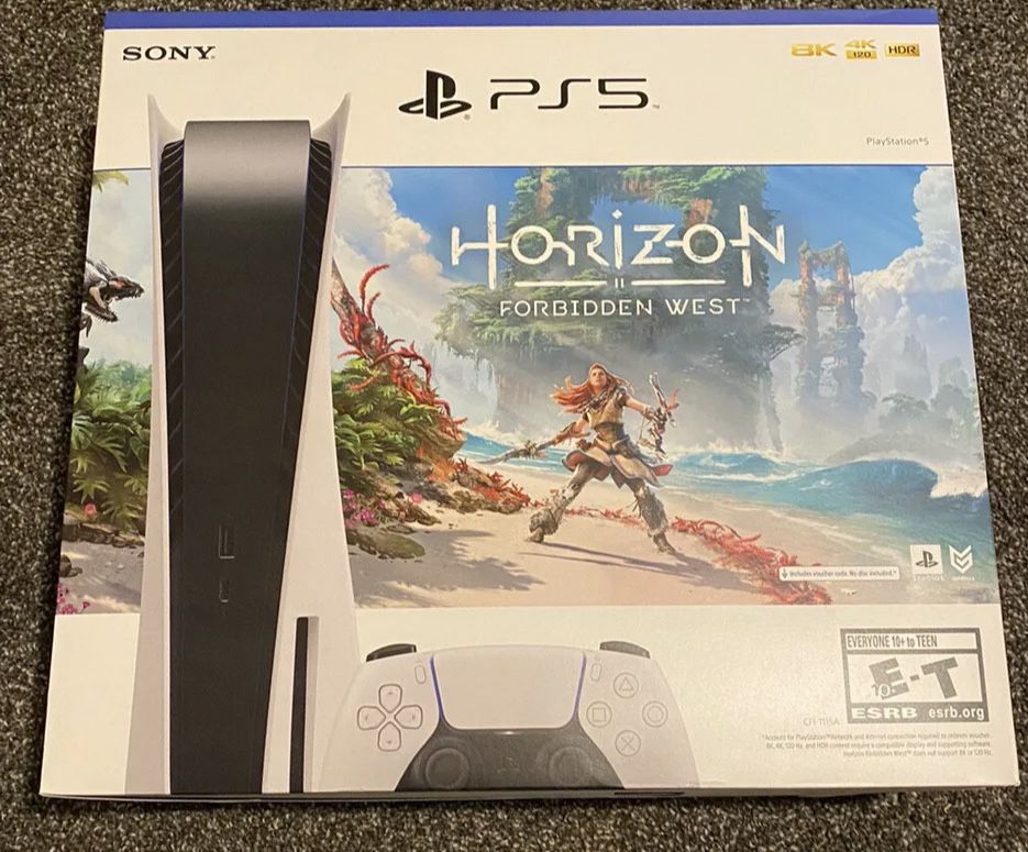 PlayStation 5 PS5 Disk Disc Console Horizon Forbidden West Bundle *Brand New*