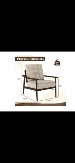 George Oliver Modern Accent Chair with Wood Frame $130 OBO
