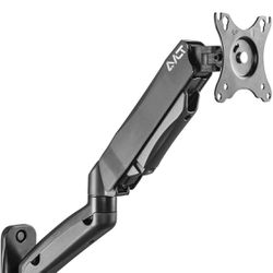 17"-34" Monitor Wall Mount fits One Flat/Curved Computer Monitor Full Motion Height Swivel Tilt Rotation Adjustable Monitor Arm - VESA/Cable Managemen