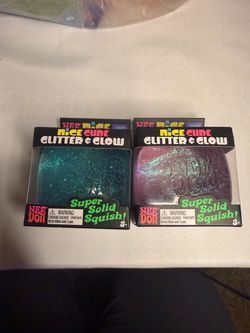 Nee Doh Nice Cube Glitter & Glow 2-Pack