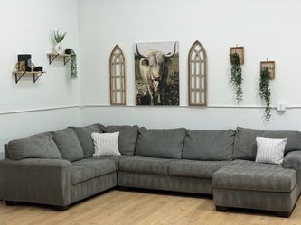 Large Gray Sectional Couch Free Delivery