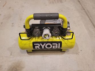 Like new RYOBI 18V 18 volt 1 Gallon portable cordless air compressor