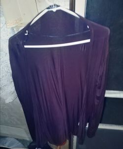 long sleeve open front shirt