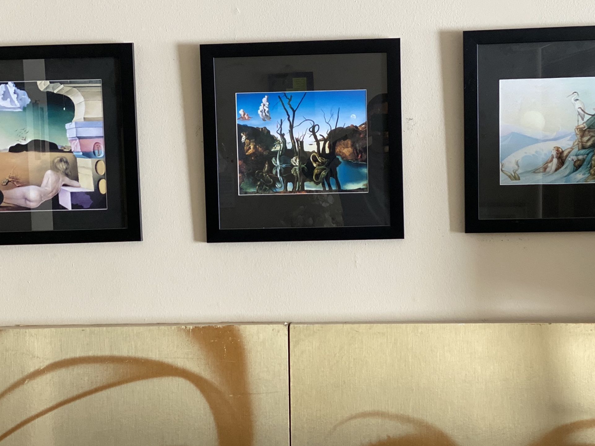 Three Salvador Dali Paintings All Framed Matted And Behind Glass. Add Some Surrealism From The Creator Of Surrealism To Your Home Decor For Cheap