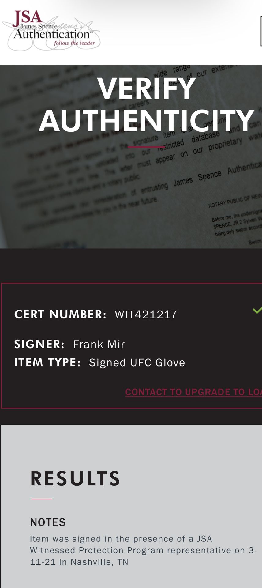 UFC Autograph Glove Lot