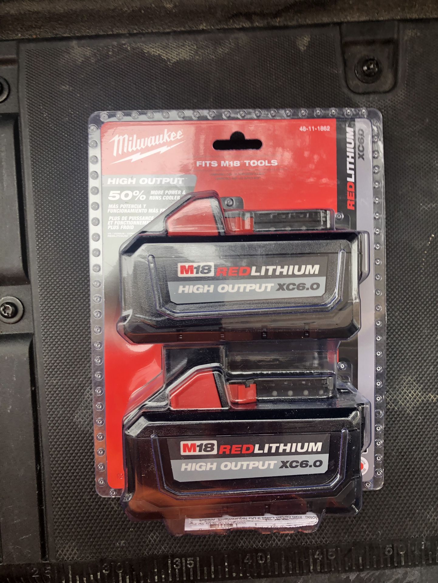 Brand New Milwaukee M18 18-Volt Lithium-Ion High Output 6.0Ah Battery Pack (2-Pack)