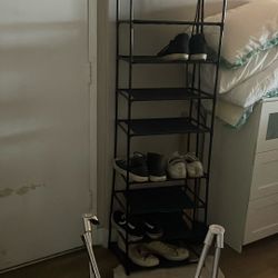 Tall Shoe Rack With 9 Levels Good For 20 Pairs If Shoes 