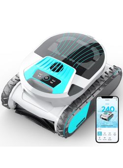 New-Pleco Pro Cordless Robotic Pool Cleaner, Smart Navigation, 210–240 Min Runtime, Wall Climbing & Waterline Cleaning, Up to 2691 Sq.Ft, Dual-Layer F