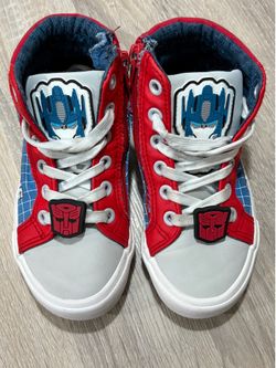 Toddler Boys Transformers High Top Sneaker - Optimus Prime Shoes