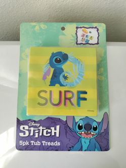 Disney Lilo & Stitch 5pk Tub Treads Anti-Slip Home Bathroom New