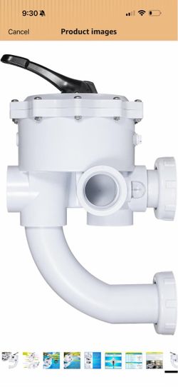 cowlboy 261055 Multiport Valve Replacement for Triton and Quad Pool and Spa Side Mound D.E. and Sand Filters 2 Inch Threaded 7 1/2 Inch Centerline Reb