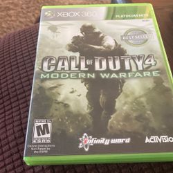 X Box 360 Call Of Duty 4