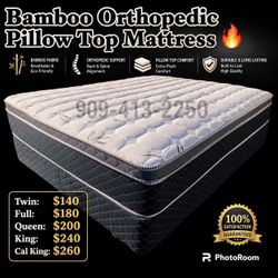 King Bamboo Orthopedic Pillow Top Mattress!