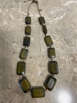 Chunky Wood Carved Necklace $8