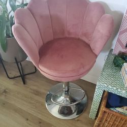 Mauve Barstool Or Makeup Stools ADJUSTABLE