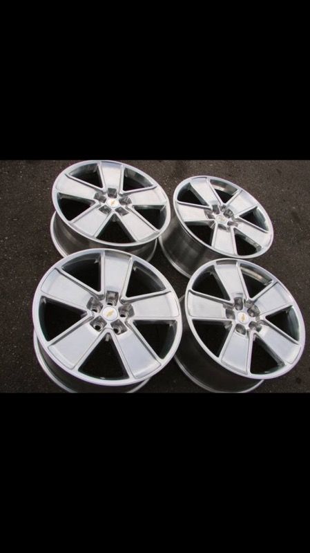 {|}{|}{|} 21" CHEVY CAMARO HIGH POLISHED STAGGERED WHEELS BRAND NEW {|}{|}{|}