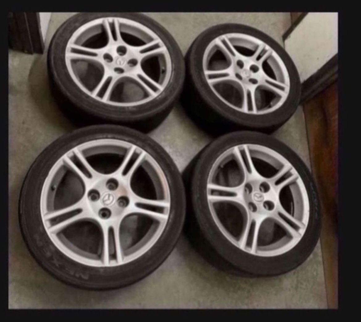 4 — 205/45r16 4x100 4x3.94 Stock Mazda Miata NB Nissan Versa Sentra Miata Scion Xa Xb Ia Echo Civic Corolla Wheels Rims Tires !!!!!!!!!!!!