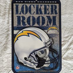New San Diego Chargers High Definition 10.5 X 16.5 Team Sign