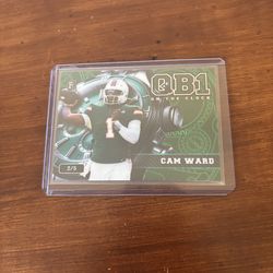 2024 WILD CARD QB1 ON THE CLOCK BRICK CW1 CAM WARD GREEN