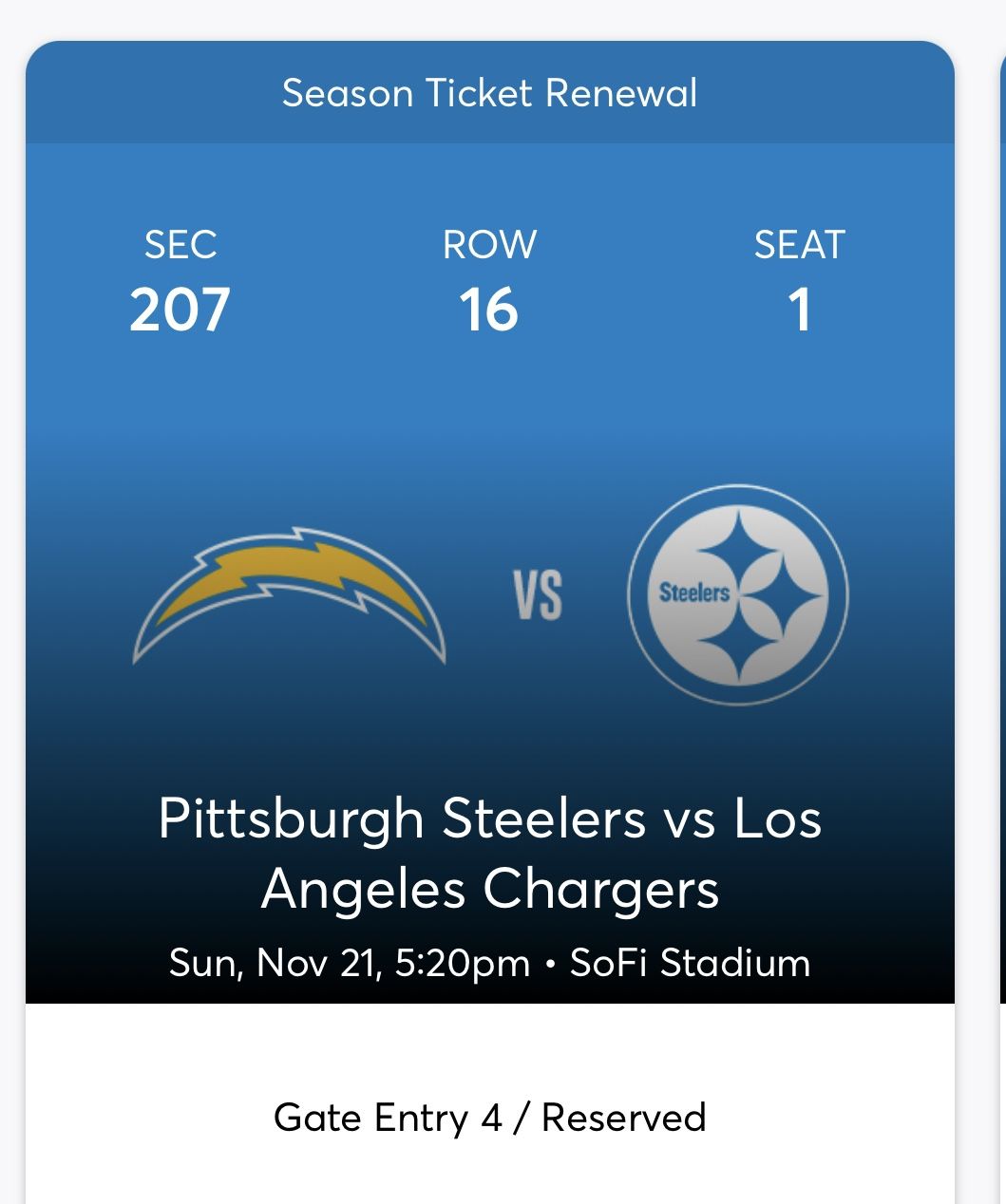 Chargers Vs  Pittsburgh Steelers