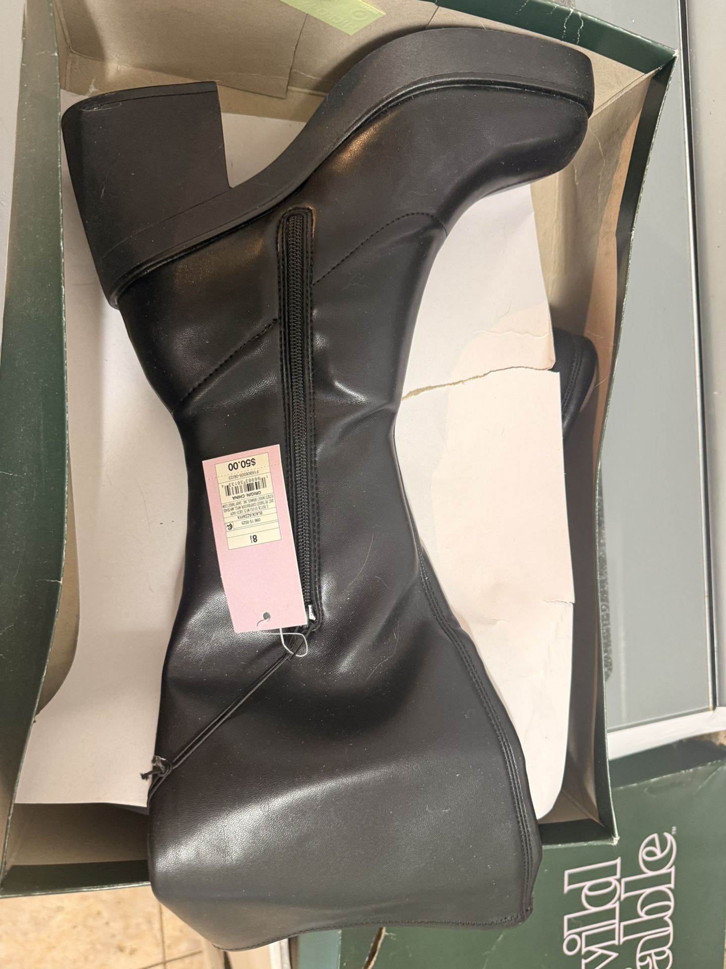 Black Below The Knee Boots 