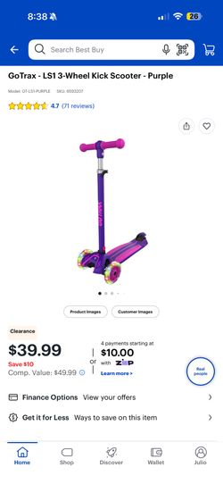 New Scooter - Go Trax Purple