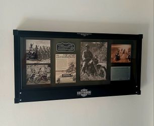 Harley Davidson Collectors Shadow Box Wall Art