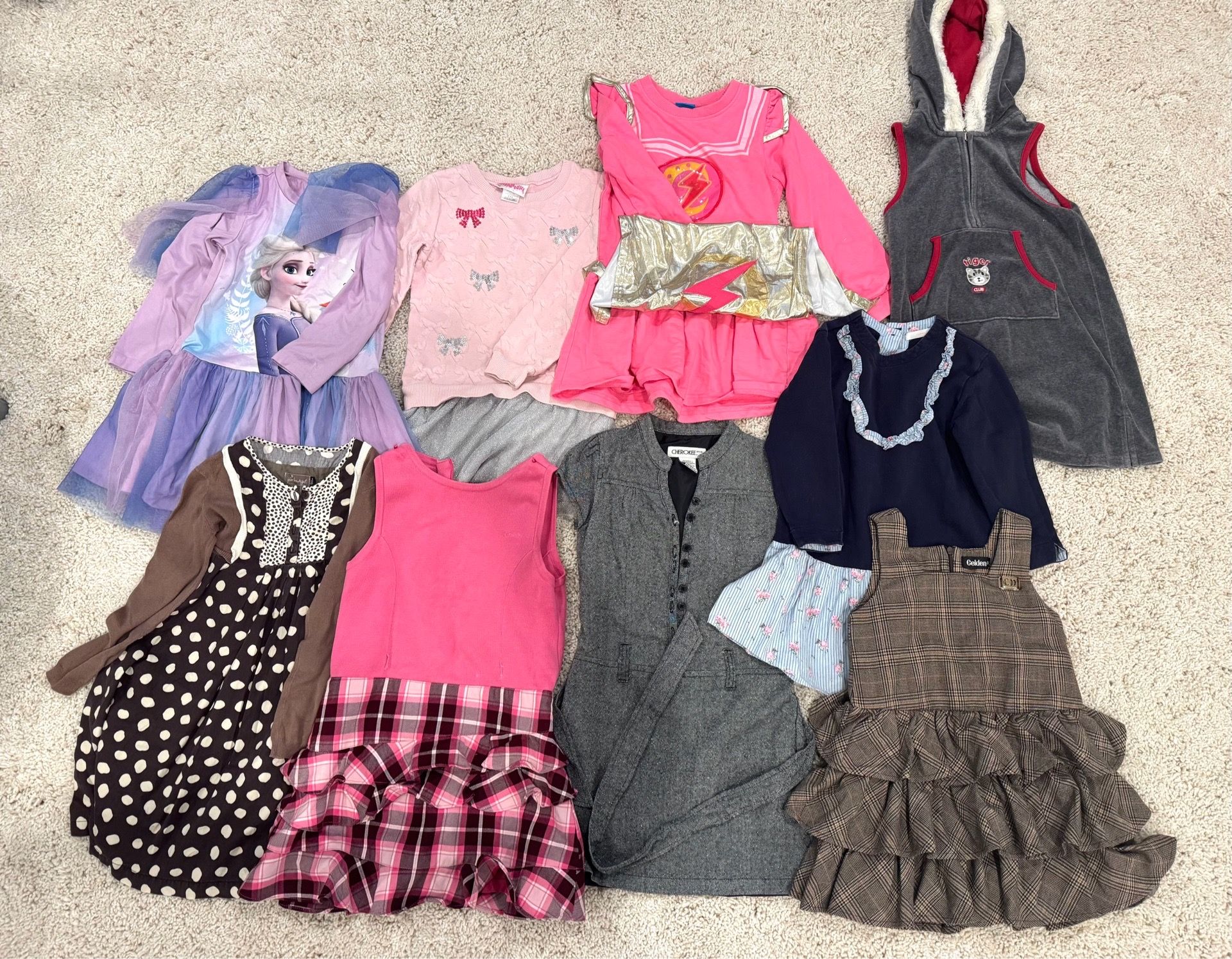 Girls kids clothes variety one piece dress ๐