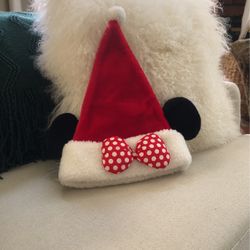 Minnie Mouse Christmas Santa Hat.