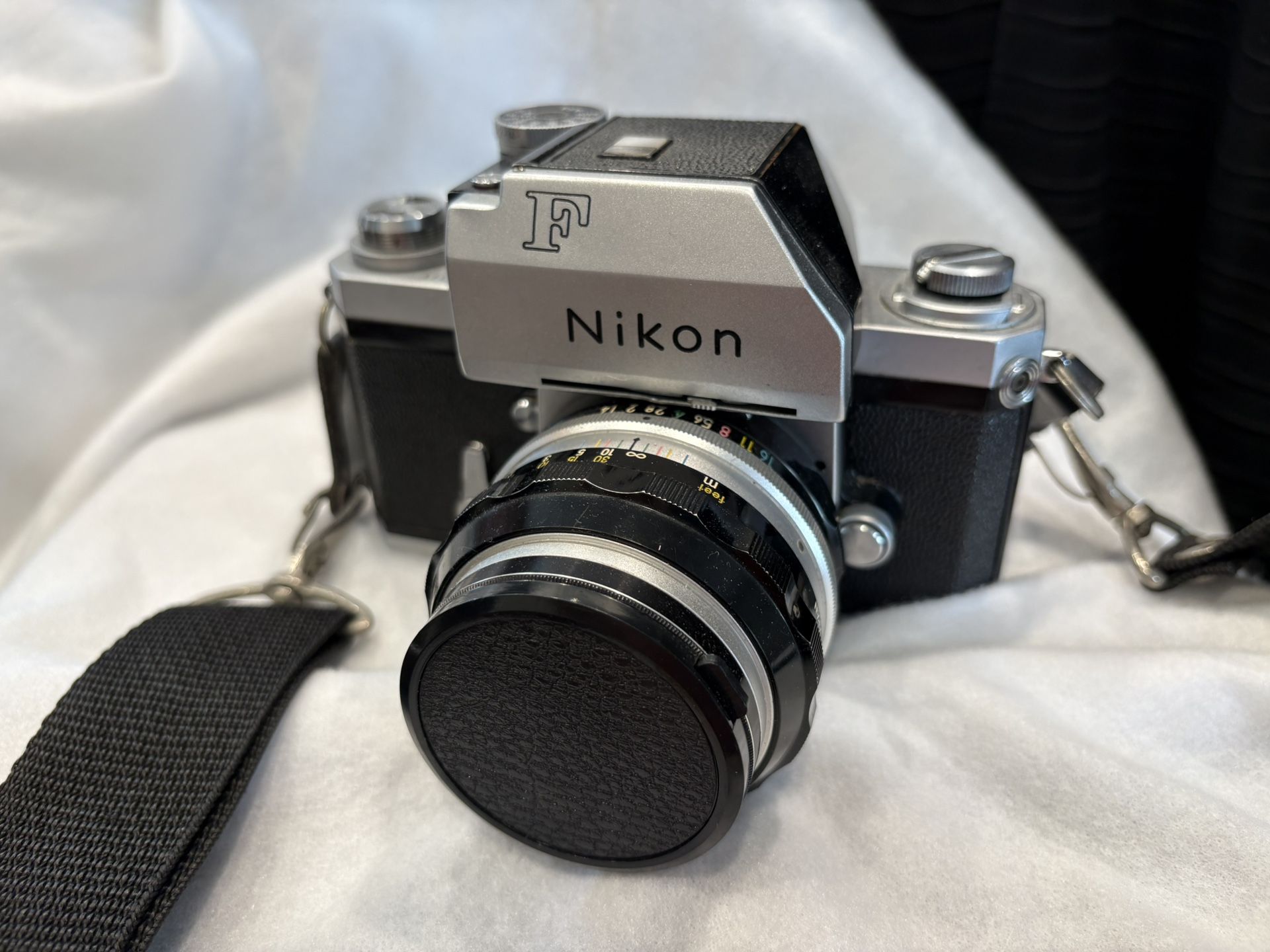 Classic Nikon F Film Camera With Nikkor Q Lens
