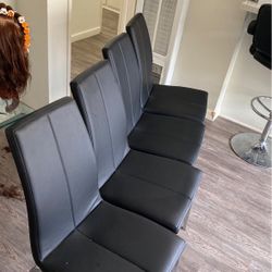 4 Black Dining Table Chairs