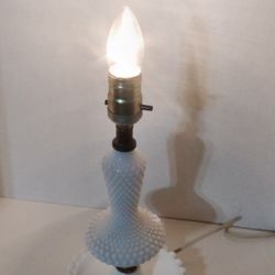 Vintage Hobnail Lamp 