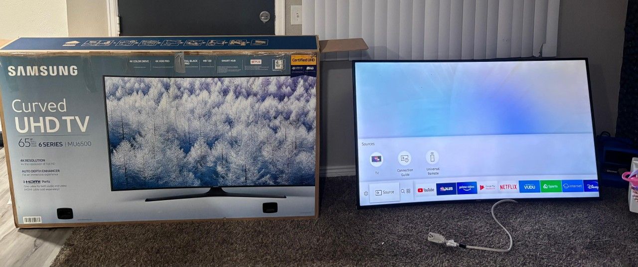 Sumsung Curved Tv 65in  Series 6 