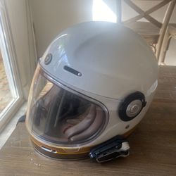 Torc T1  Motorcycle Helmet With Packtalk Bold Bluetooth JBL (Large)