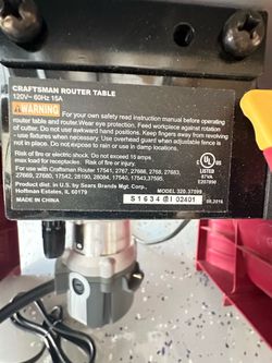 CRAFTSMAN ROUTER SET