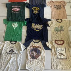 Vintage T Shirt Lot 1980’s Rolling Stone- Camel - Burger King