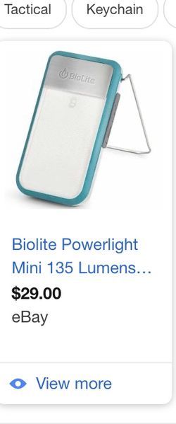 Biolite mini flashlight power light for bikes and walking safety