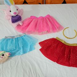 Colorful Girl TUTU skirts and Ty mini purse