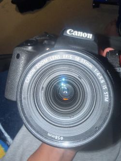 Canon EOS Rebel T7i Camera and EF-S 18-55mm IS STM Lens