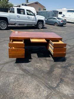Real Wood 6ft Long Desk-$50