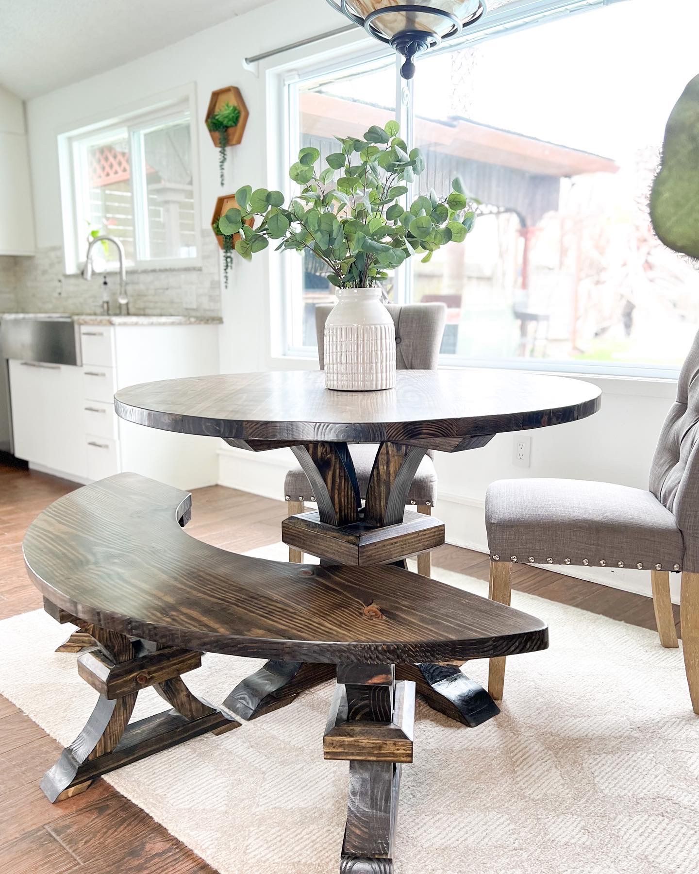 Custom Dining Table Farmhouse Country French Modern Rustic Solid