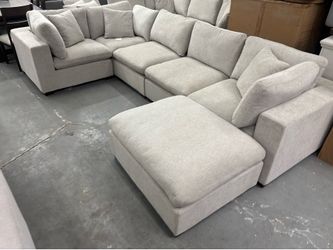 Grey modular sectional