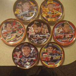 Vintage Limited Edition NASCAR Driver Collection Plates 